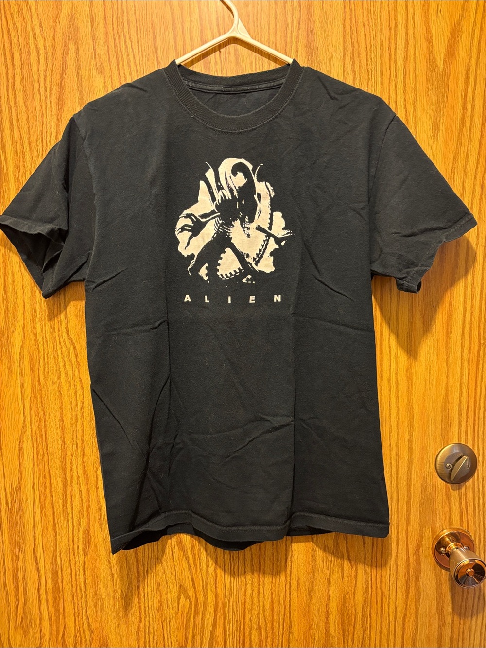 Alien Graphic Black Crewneck T‑Shirt